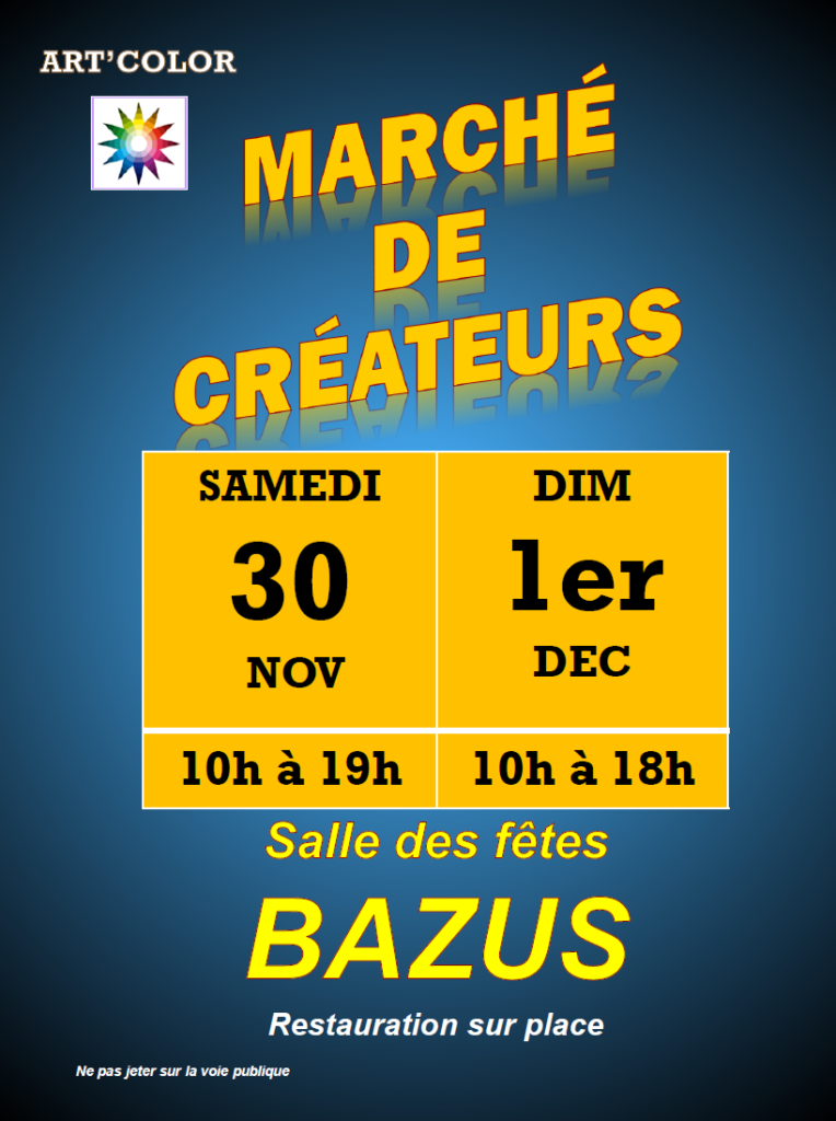 marché de créateurs Bazus