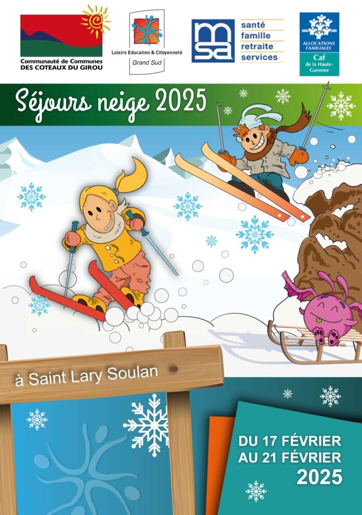 Illustration Séjours hiver  – Centres de loisirs